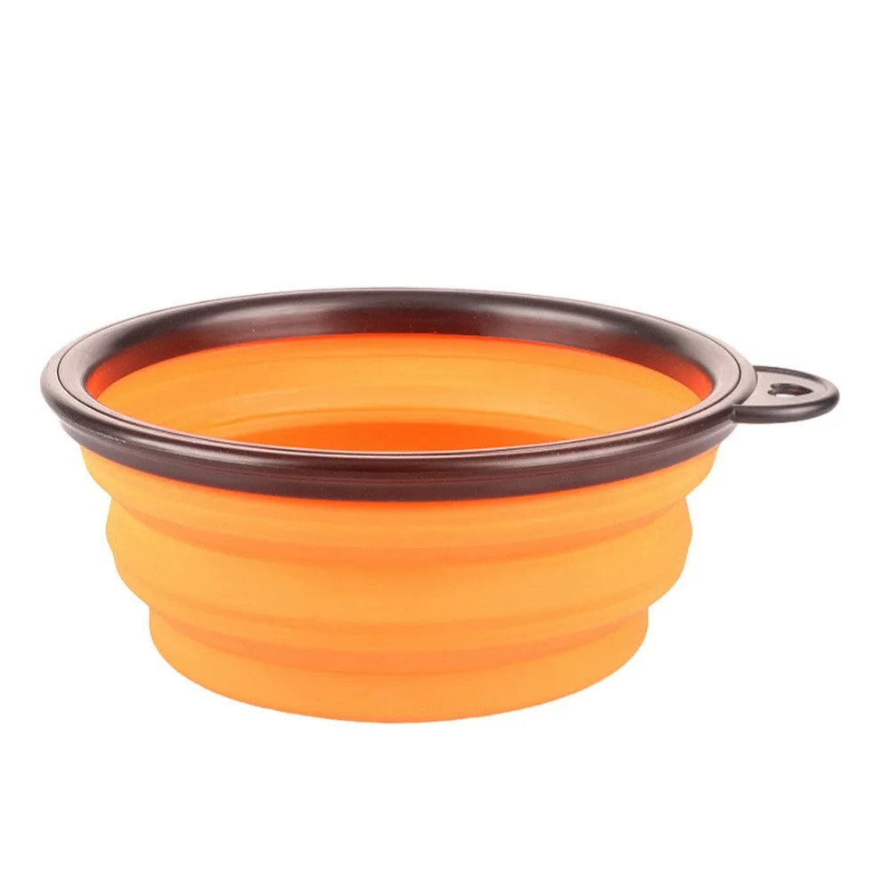 Collapsible Foldable Silicone Dow Bowl Candy Color Outdoor Travel Portable