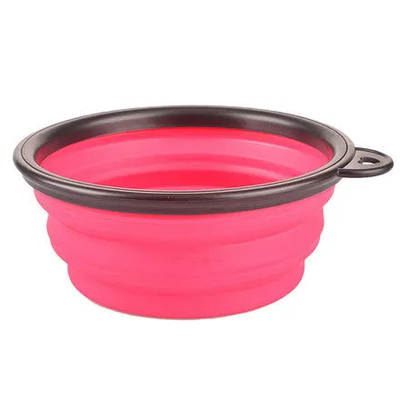 Collapsible Foldable Silicone Dow Bowl Candy Color Outdoor Travel Portable