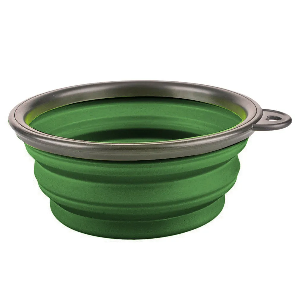 Collapsible Foldable Silicone Dow Bowl Candy Color Outdoor Travel Portable