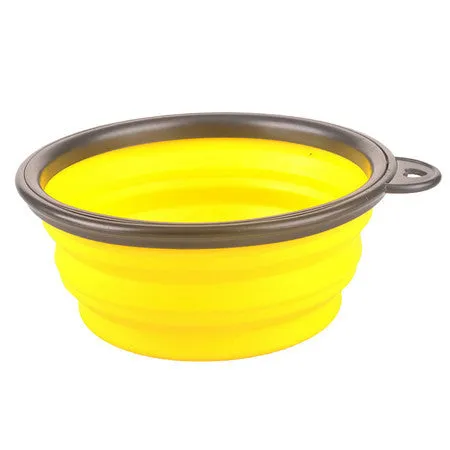Collapsible Foldable Silicone Dow Bowl Candy Color Outdoor Travel Portable