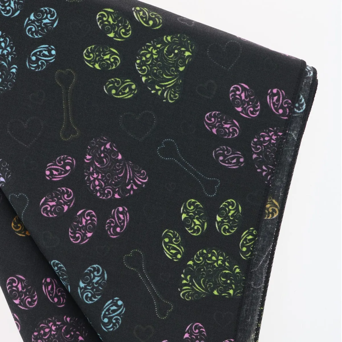 CTM® Colorful Dog Paw Print Bandana
