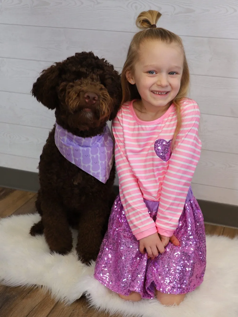 Dog Bandana - Lavender Easter Peep