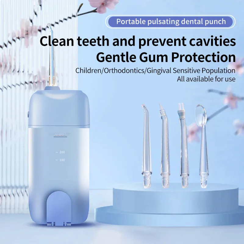 Dr.isla Portable Water Floss Rechargeable Telescopic Oral Irrigator Three Gear 200ML