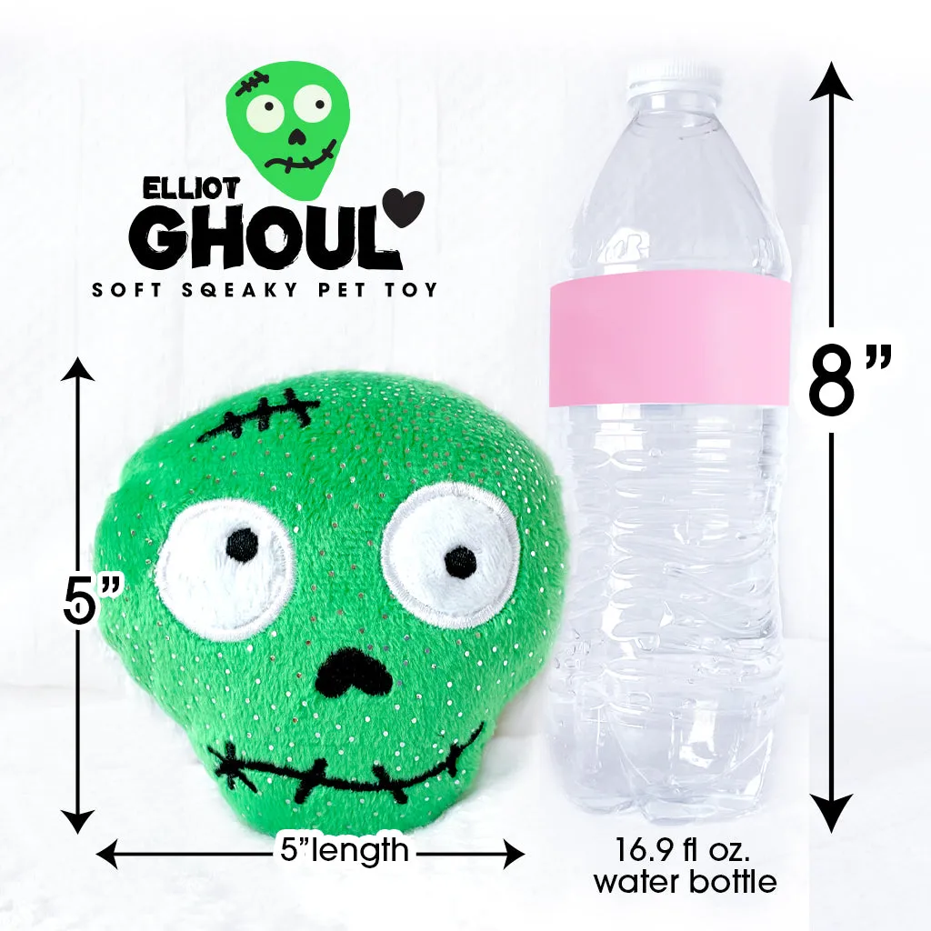 Elliot Ghoul Halloweeen Dog Toys for Small Dogs Plush Squeaky