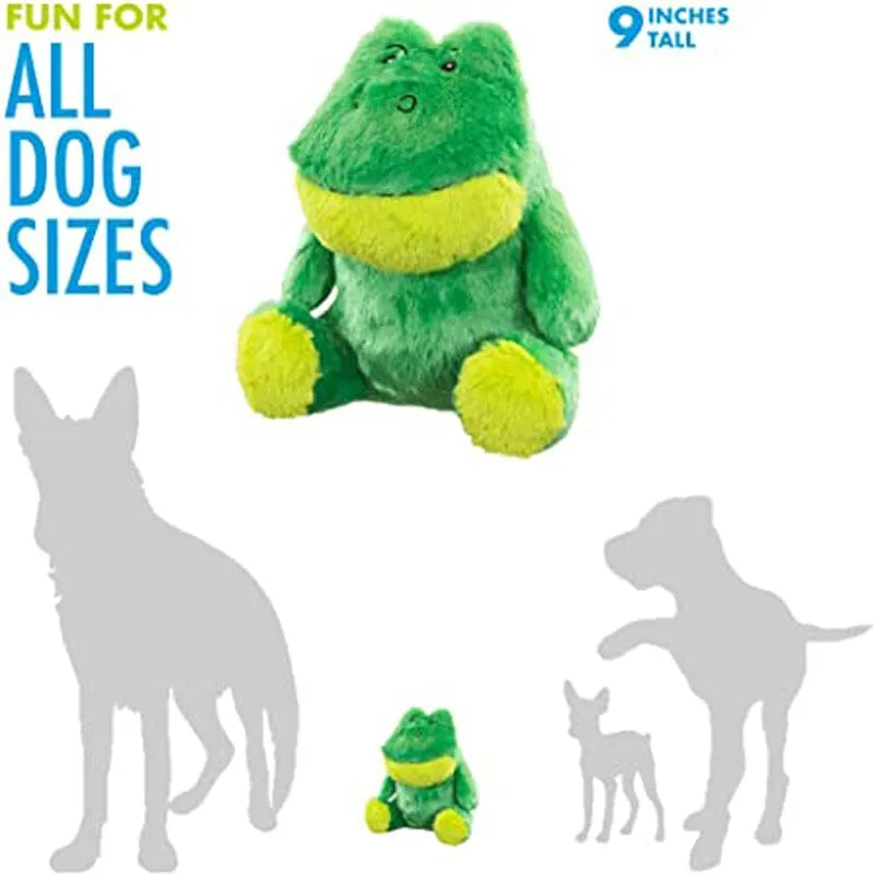 Frog Plush Dog Toy