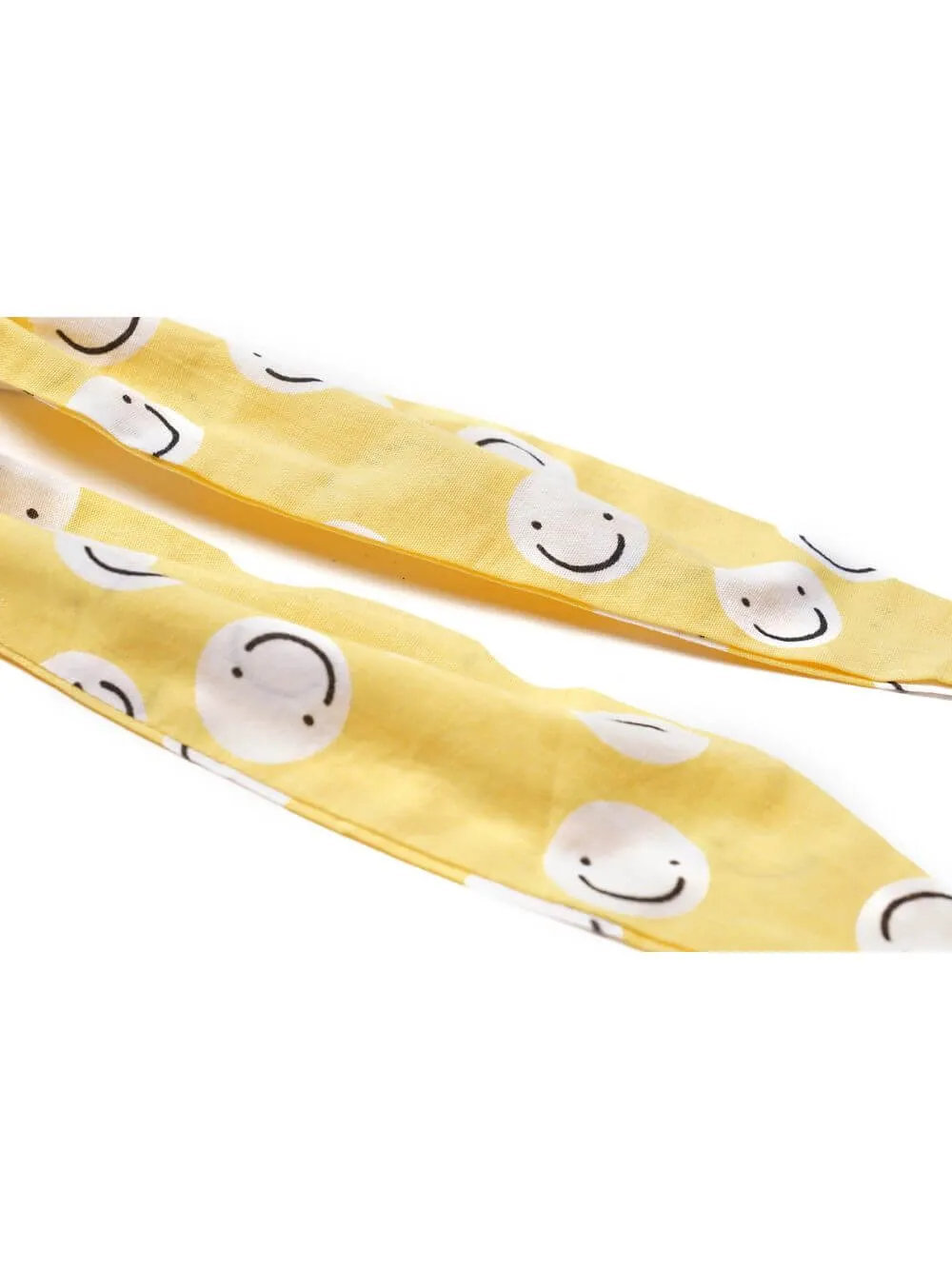 Hair Wrap - Smile Face Friends Yellow