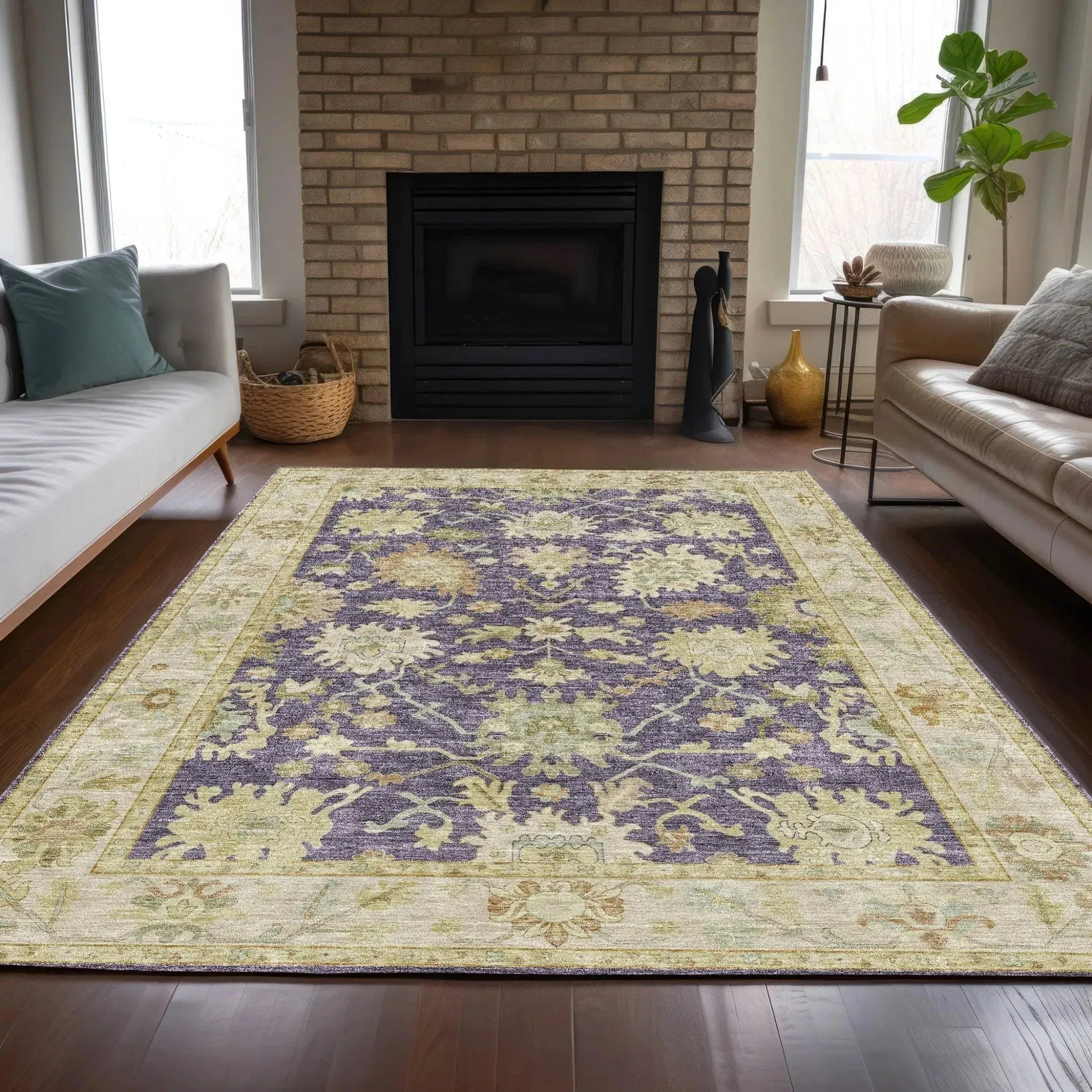 Hatay HY2 Eggplant Rug