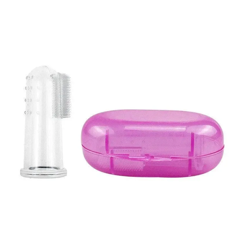 Pet cleaning products  Finger Silicone Toothbrush