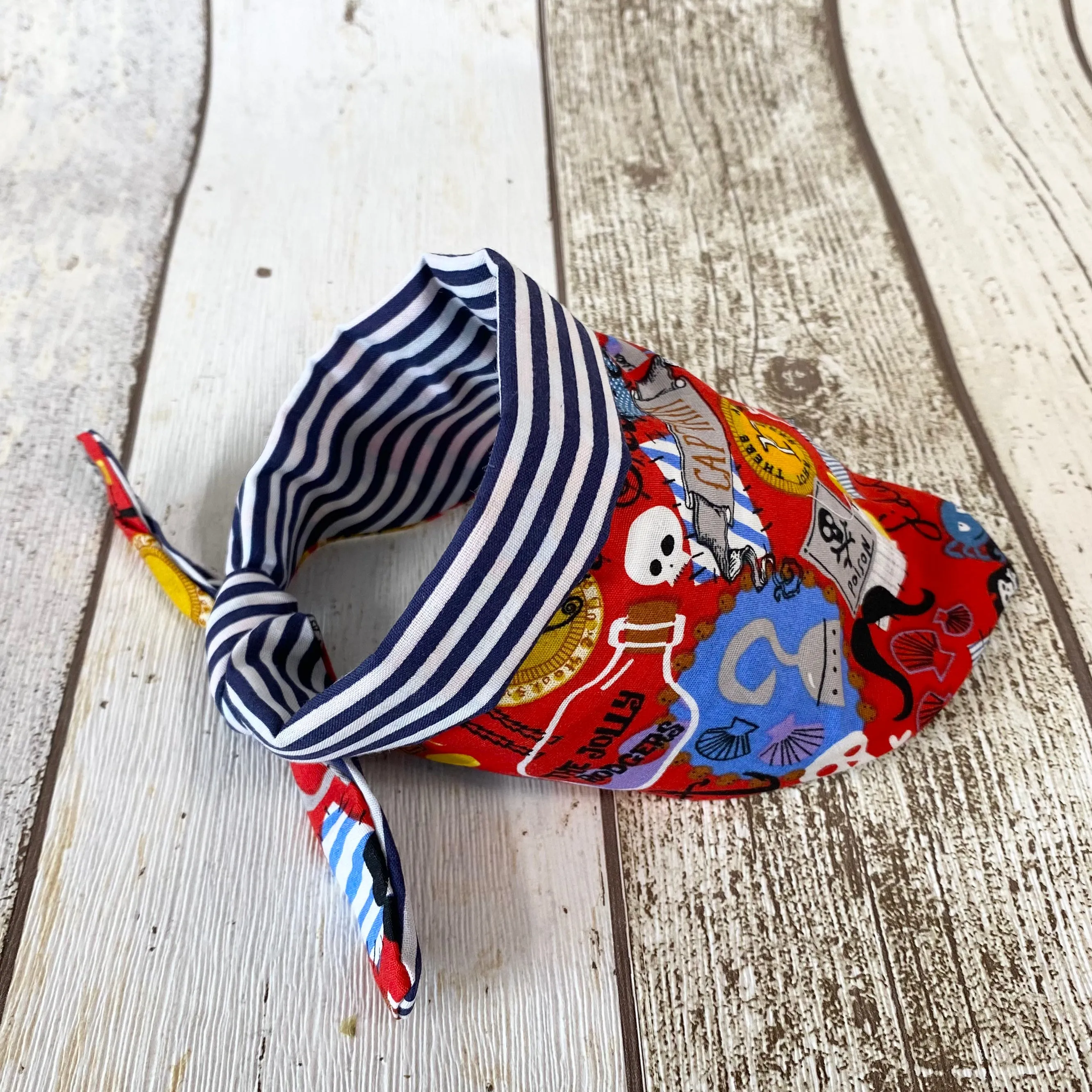 Pirate Stripe Dog Bandana