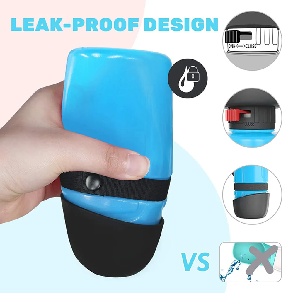 Portable Dog Water Bottle Foldable Pet Feeder Bowl Water Bottle Pets