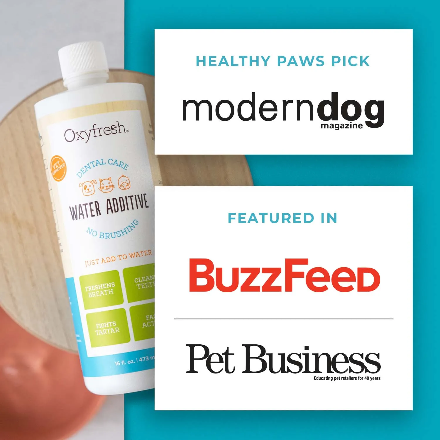 Premium Pet Dental Water Additive - Best Way to Fight Pet Bad Breath