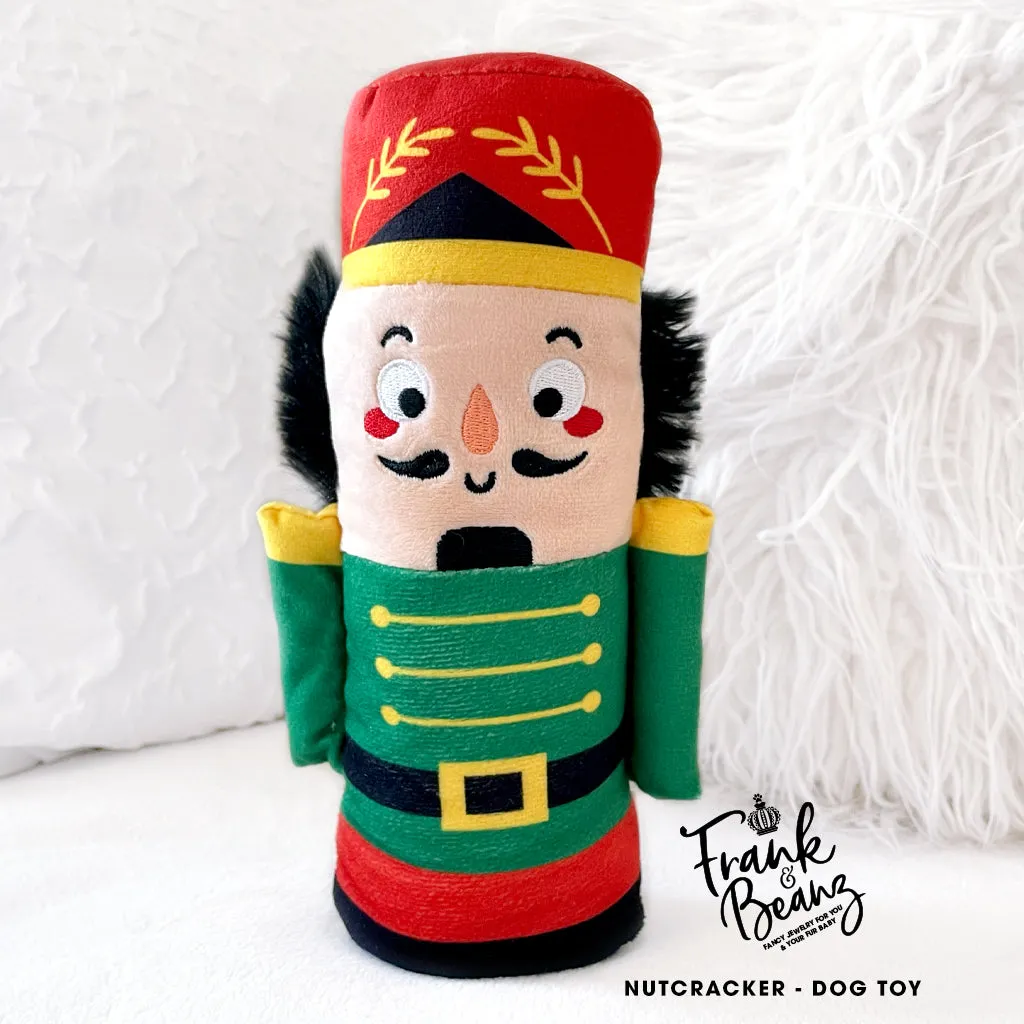 The Nutcracker Doll Dog Toy for Small Medium Dogs Squeaky Plush Christmas Dog Toys