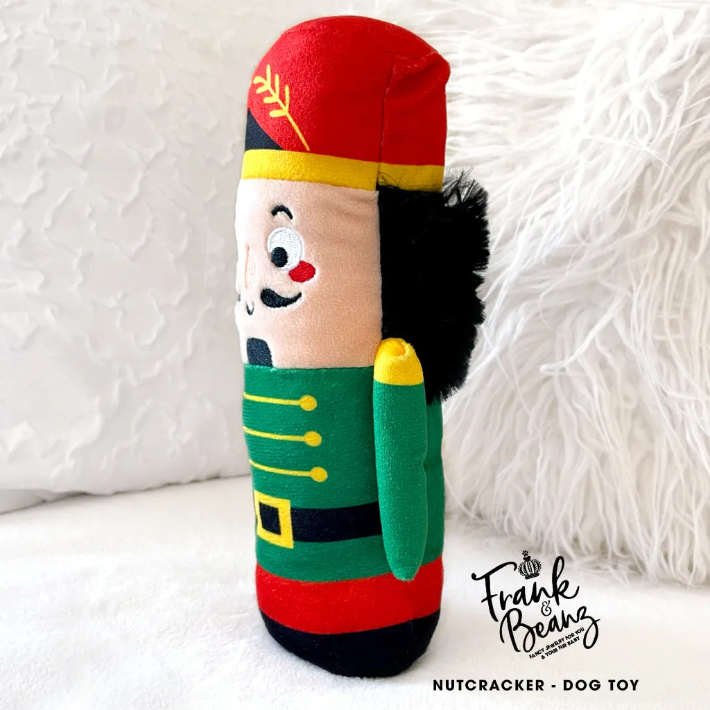 The Nutcracker Doll Dog Toy for Small Medium Dogs Squeaky Plush Christmas Dog Toys