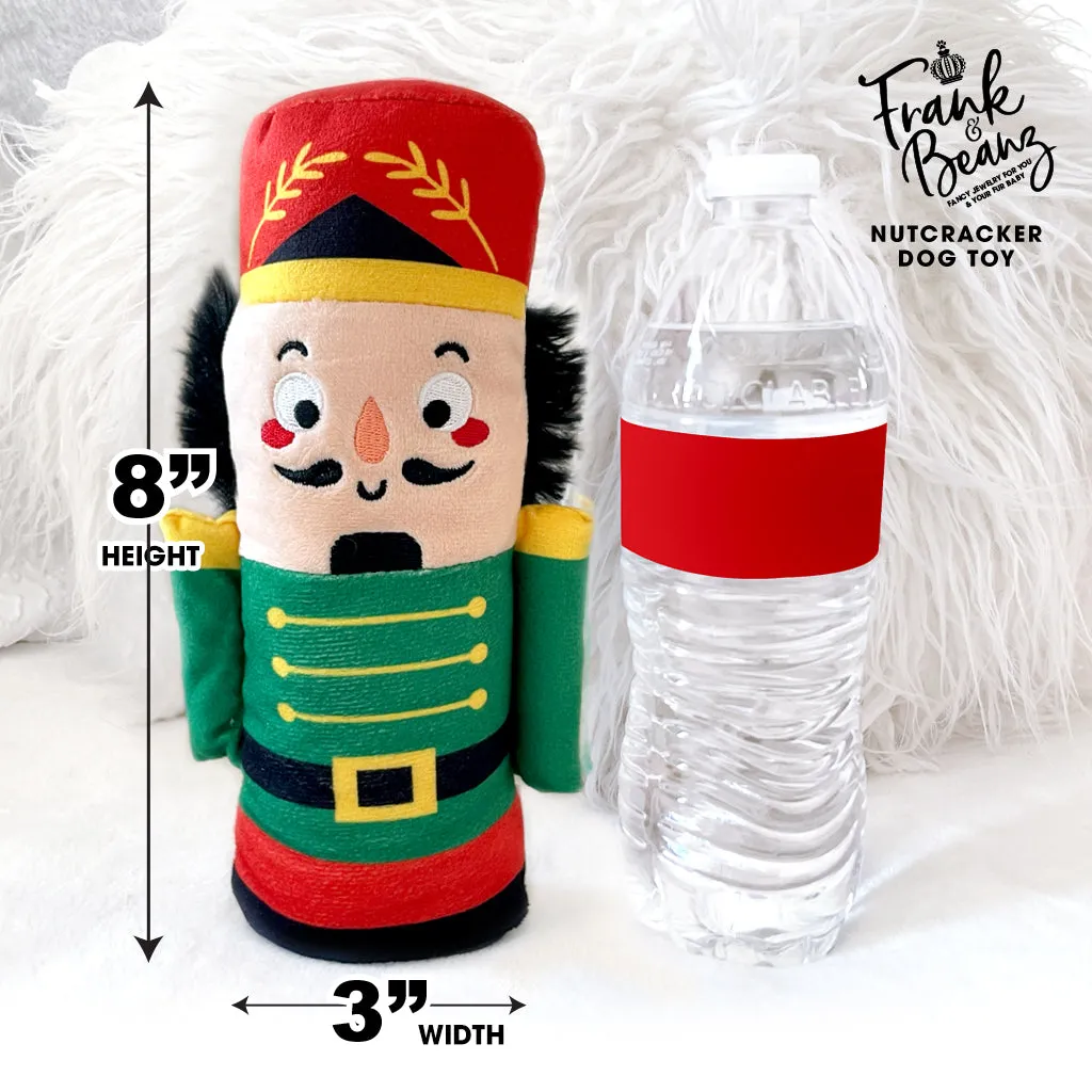 The Nutcracker Doll Dog Toy for Small Medium Dogs Squeaky Plush Christmas Dog Toys