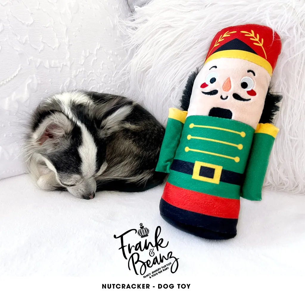 The Nutcracker Doll Dog Toy for Small Medium Dogs Squeaky Plush Christmas Dog Toys
