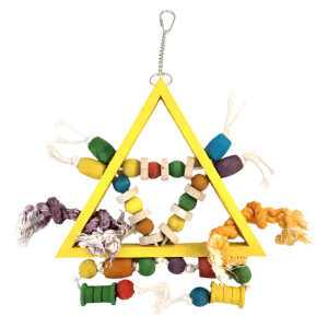 Tweeters Triangle Wood Bird Toy